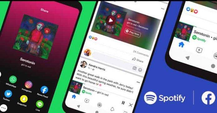 Facebook-Nutzer können jetzt Spotify-Musik aus der App heraus genießen