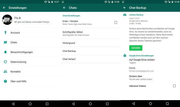 WhatsApp: Sauberes Backup erstellen – so gehts