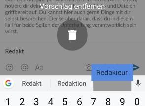 Wortvorschlag aus Googles Smartphone-Tastatur entfernen