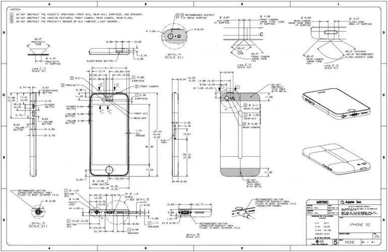 Abmessungen des iPhone 5s und iPhone 5c: Das sind die Blaupausen für Zubehörhersteller