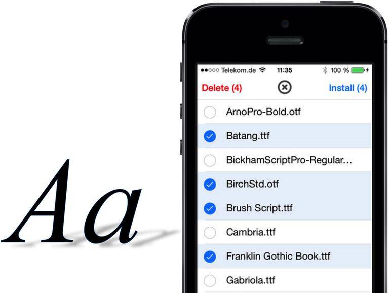 AnyFont: Weitere Schriftarten auf dem iPhone installieren