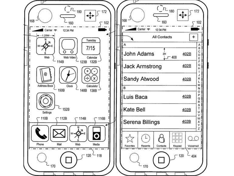 Apple erhält Patent auf Bewegungen ausgleichende iPhone-Benutzeroberfläche